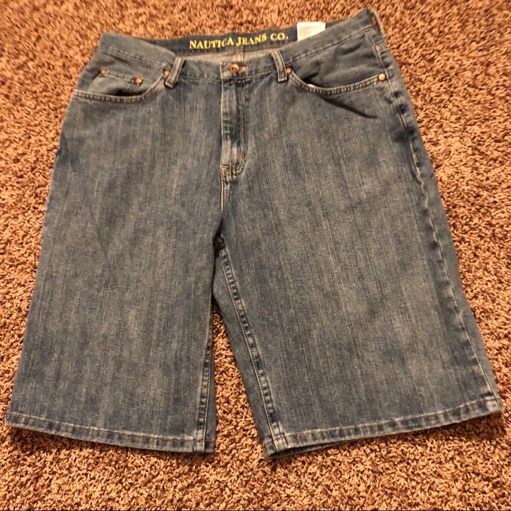 Nautical denim shorts SZ 34
